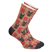 twodogs.ch-Personalisierte "Christmas Plaid" Socken