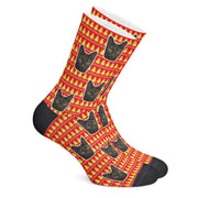 twodogs.ch-Personalisierte "Tannenbäume" Socken