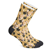 twodogs.ch-Personalisierte "Witch Kitty" Socken